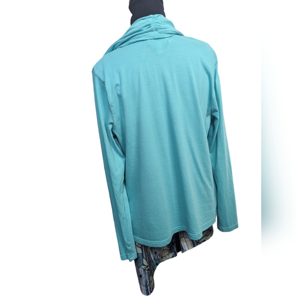 CHAPS | Cardigan Waterfall lightweight Sweater | Mint | Medium - Picture 3 of 9